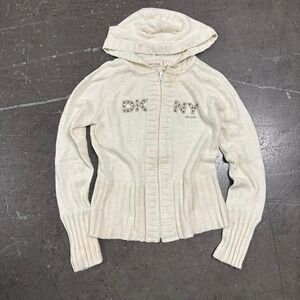 DKNY Jeans Hoodie Women's Size M Y2K Cute Hollister Abercrombie & Fitch